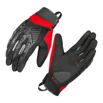 Korda Droid Riding Gloves With Super Fabric - Red