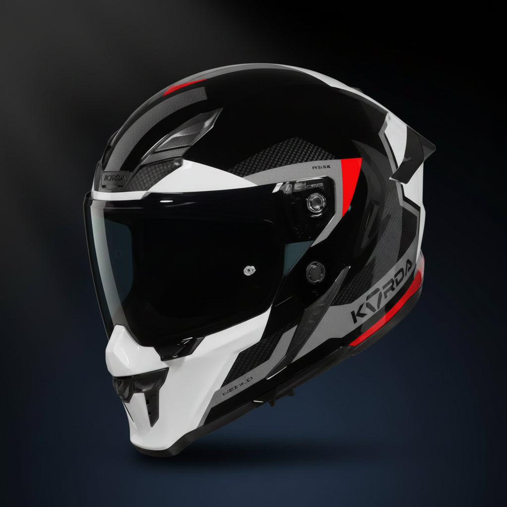 Korda Icon Tokio Helmet (Gloss White & Red)