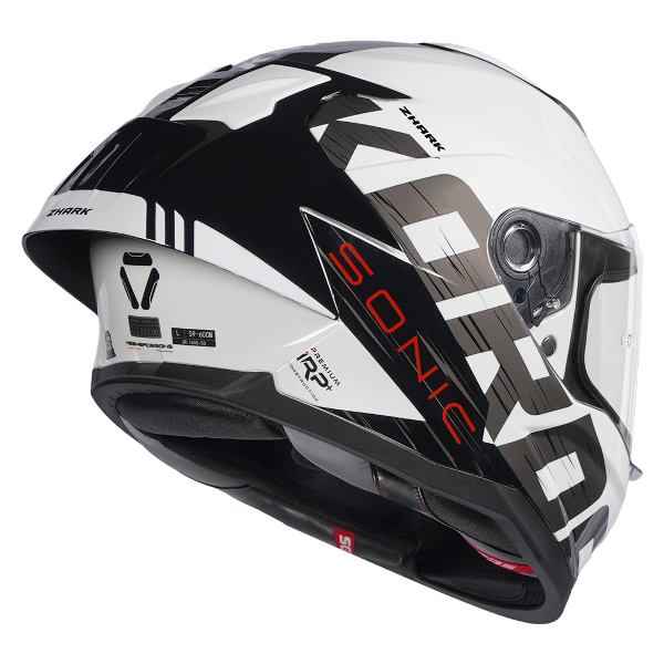Korda Sonic GP Zhark Helmet (Gloss Black & White)