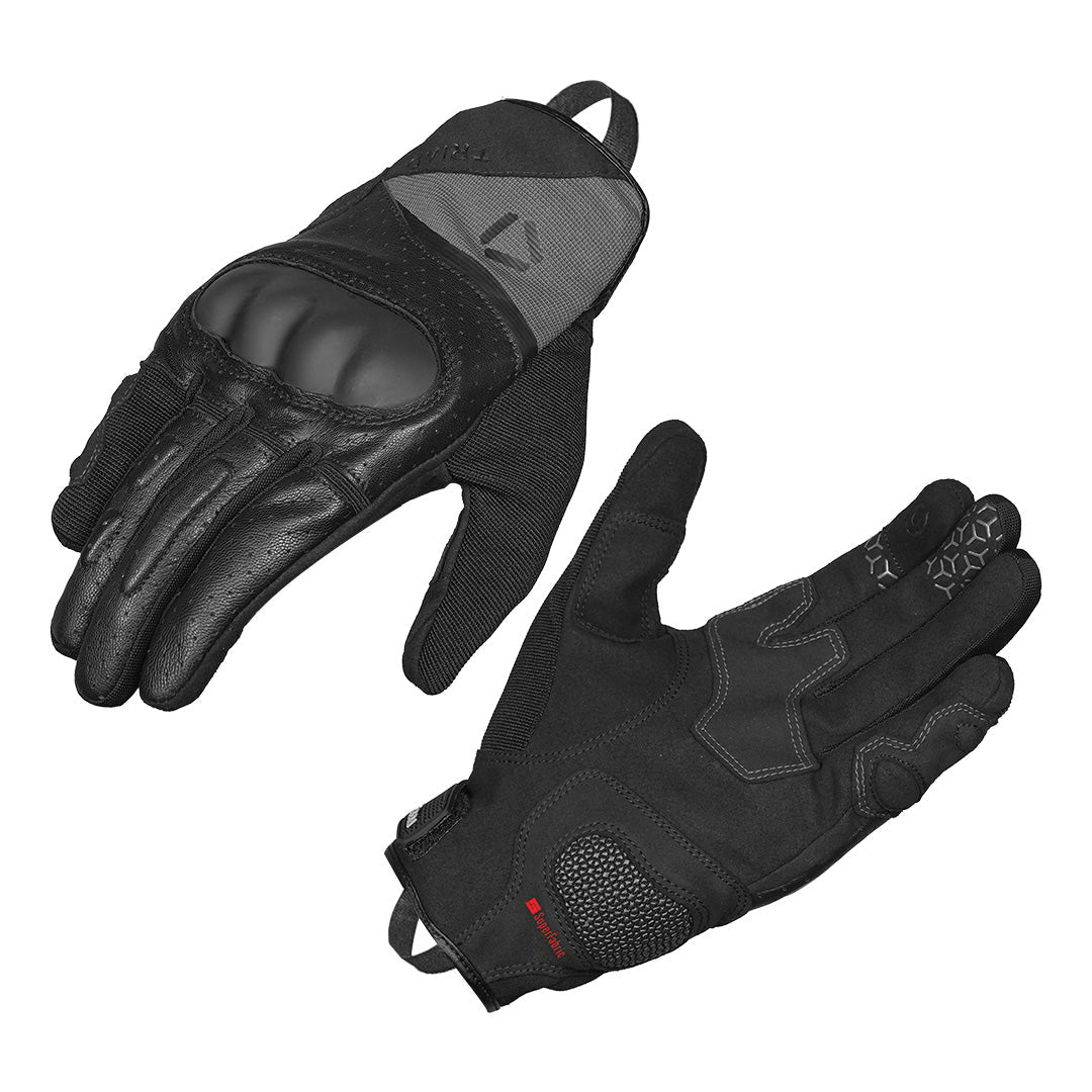 Korda Triad Riding Gloves - Black & Grey