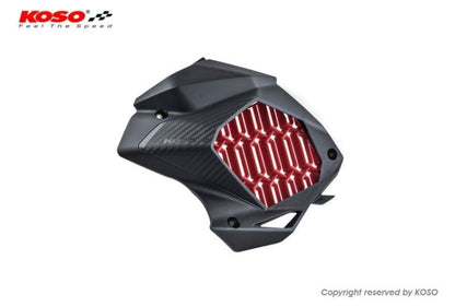 Koso Radiator Guard For Yamaha Aerox (Red)