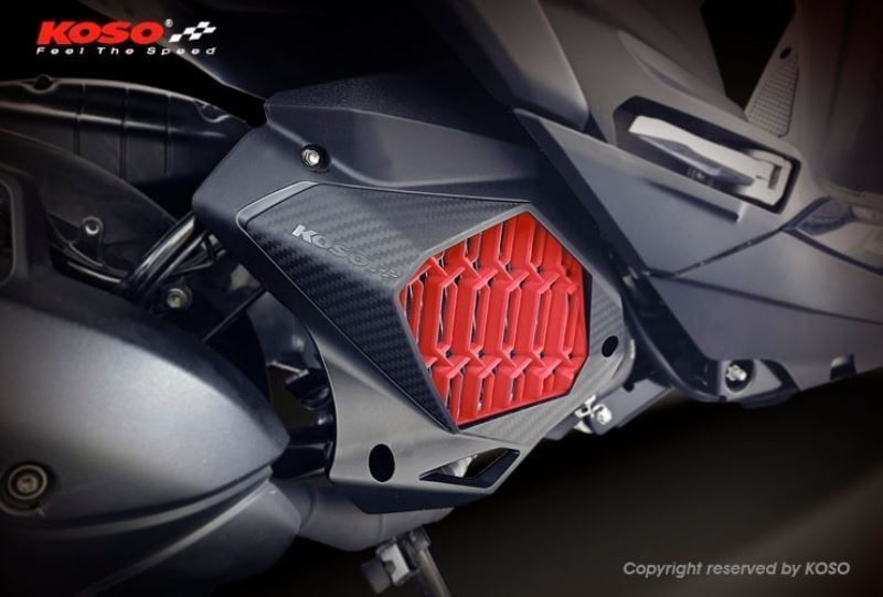 Koso Radiator Guard For Yamaha Aerox (Red)