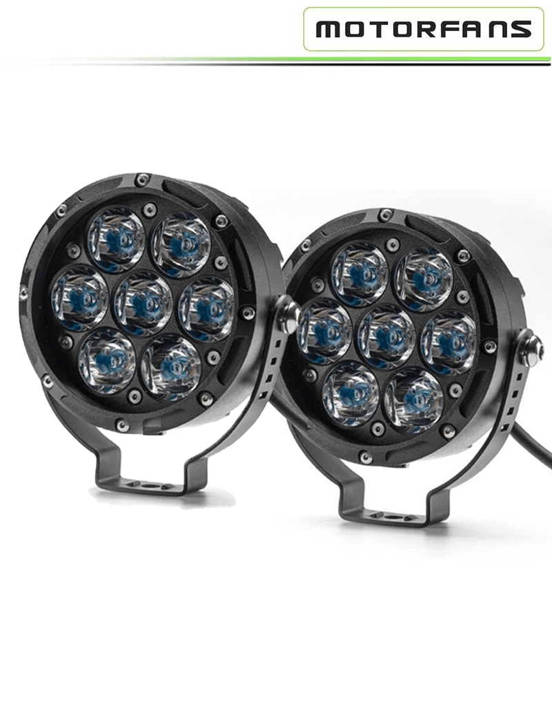 Motorfans L7 65W Fully Dimmable 6500K 7500LM Spot Beam LED Auxiliary Light - Spot - Riders Junction