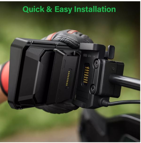 LBC Moto BM6 BMW wireless navigation with AA Carplay compatible with OEM Nav cradle &amp; wonder wheel support