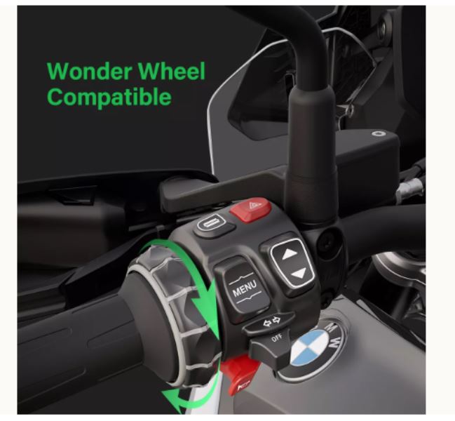 LBC Moto BM6 BMW wireless navigation with AA Carplay compatible with OEM Nav cradle & wonder wheel support