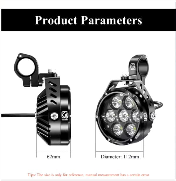 LBC Moto KEWIG K7 180 Watts Spread and Focus Auxilary light