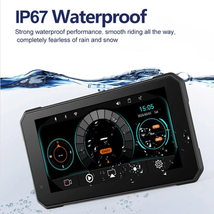 LBC Moto-M3 Elite 6.25-inch Magnetic Quick Release Motorcycle Navigation System with Camera, TPMS, and GPS