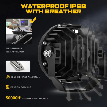 LBC Moto P200S Spot Beam Light 110W with Switch and Relay with 1 Year Warranty