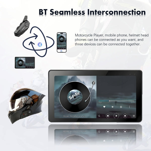 LBC Moto-S5 Pro BMW (GS750-1300) Only Motorcycle Navigation System with Wireless AACarplay-(S5 Pro Navigation Only 6.5 Inch)