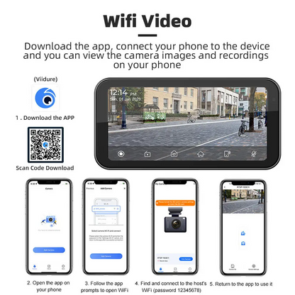 LBC Moto-Universal S3 Elite 6.25-inch Motorcycle Navigation System with Apple CarPlay, 2K HD Screen, GPS, Camera Remote, and TPMS