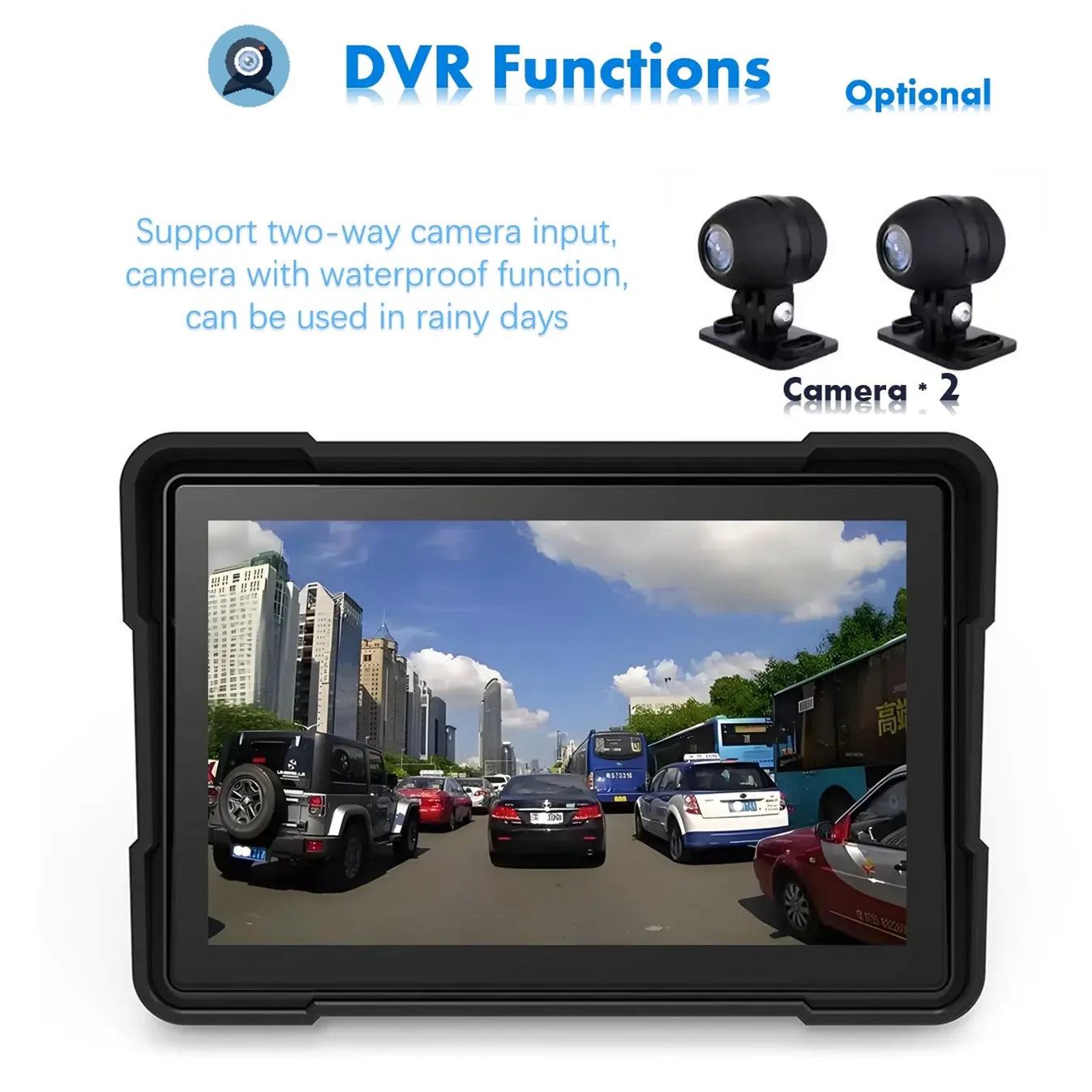 LBC Moto-Display Only Model S3P Lite 6.25 inch Motorcycle Navigation with Carplay 2K HD Screen Only with Handlebar Remote