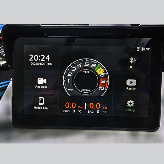 LBC Moto-Universal S722 V533 CPU Wireless Navigation 7"Touch Screen GPS Camera Remote and TPMS