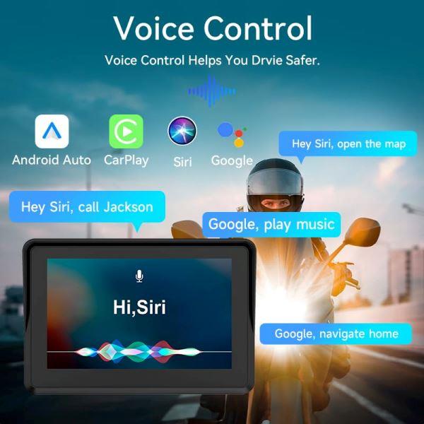 LBC S3L IP67 Waterproof 5 Inch Touch Screen Motorcycle Android AutoCarplay Device- Universal