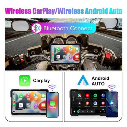 LBC S3L IP67 Waterproof 5 Inch Touch Screen Motorcycle Android Auto/Carplay Device- Universal