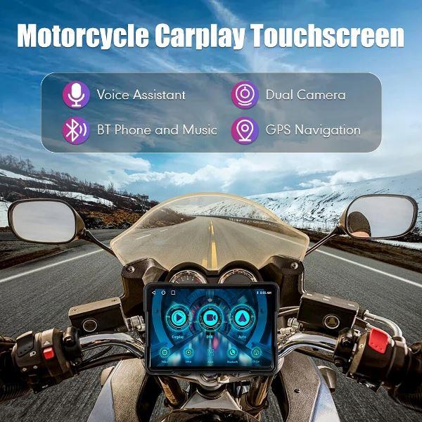 LBC S3L IP67 Waterproof 5 Inch Touch Screen Motorcycle Android Auto/Carplay Device- Universal