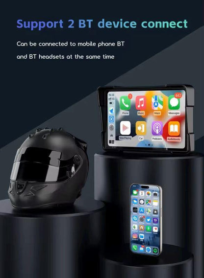 LBC S3L IP67 Waterproof 5 Inch Touch Screen Motorcycle Android Auto/Carplay Device- Universal