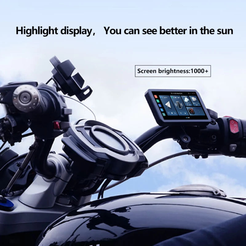 LBC Moto B3 Elite Motorcycle Navigation Screen with Dash Cam & Blind Spot Detection