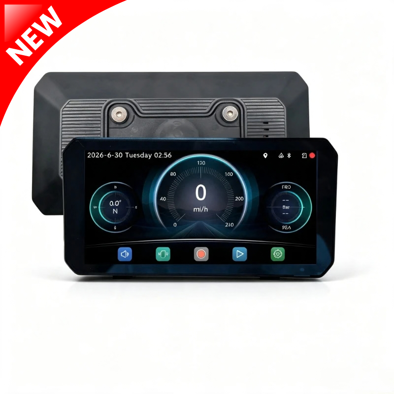 LBC Moto B3 Elite Motorcycle Navigation Screen with Dash Cam & Blind Spot Detection