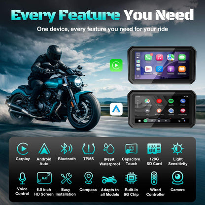LBC Moto Universal MAG Quick Release M3 ELITE (6 Inch) Dashcam Series,TPMS