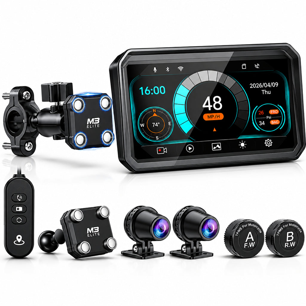 LBC Moto Universal MAG Quick Release M3 ELITE (6 Inch) Dashcam Series,TPMS