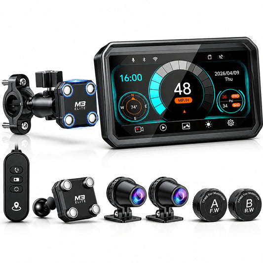 LBC Moto Universal MAG Quick Release M3 ELITE (6 Inch) Dashcam Series,TPMS
