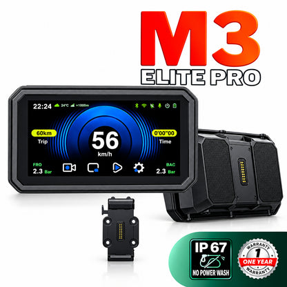 LBC Moto Universal Plug and Play M3 Elite Pro (6 Inch) Dashcam series,TPMS