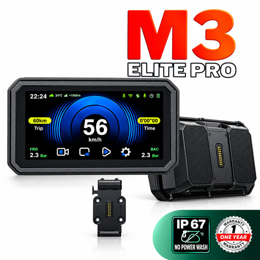 LBC Moto Universal Plug and Play M3 Elite Pro (6 Inch) Dashcam series,TPMS
