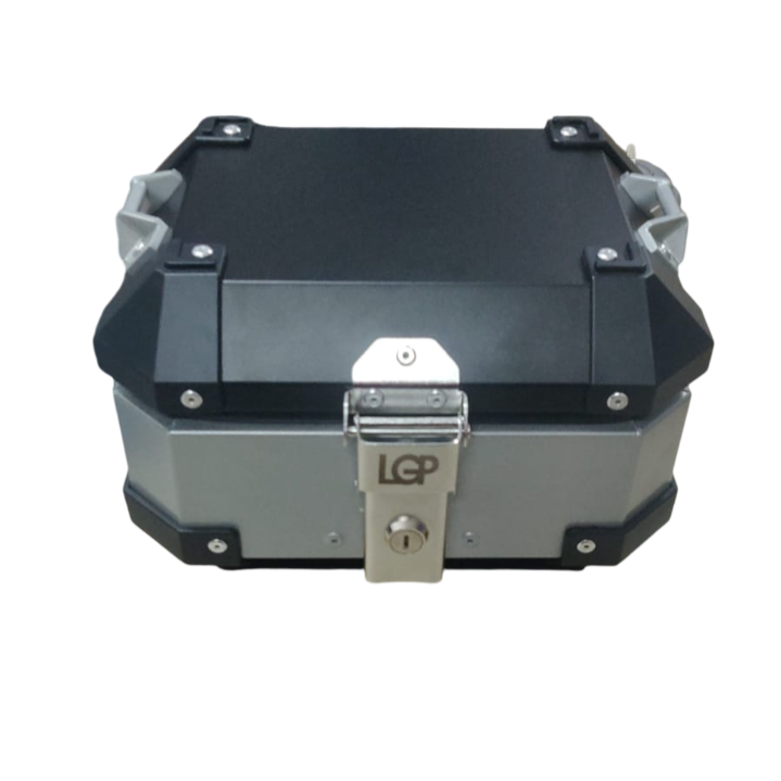 LGP 10 litres Aluminium Top Box Silver ( Fits All Motorcycles )-LGP11210