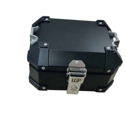 LGP-10 litres Aluminium Top Box black ( Fits All Motorcycles )-LGP11209