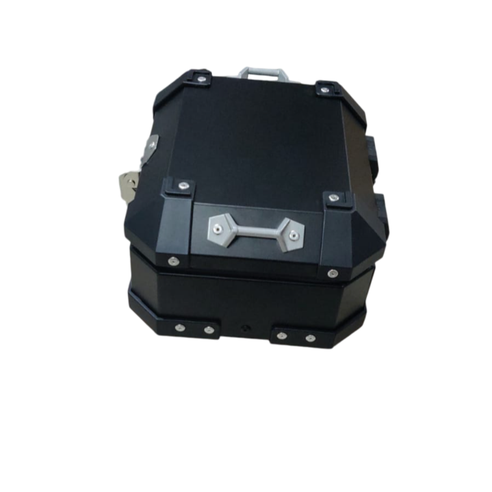 LGP-10 litres Aluminium Top Box black ( Fits All Motorcycles )-LGP11209