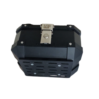 LGP-10 litres Aluminium Top Box black ( Fits All Motorcycles )-LGP11209