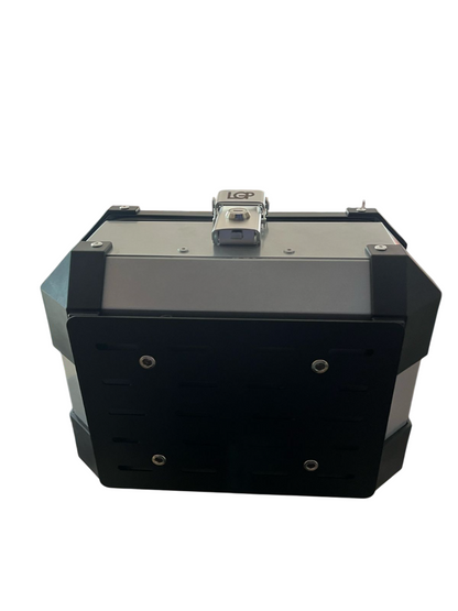 LGP 15 Litre aluminium Top Box LGP Ideal of daily commutes Short tour Silver Compatible For All Motorcycles