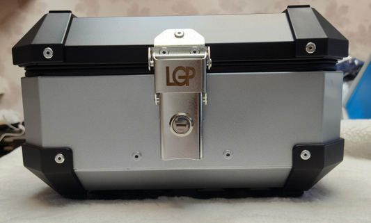 LGP 15 Litre aluminium Top Box LGP Ideal of daily commutes Short tour Silver Compatible For All Motorcycles