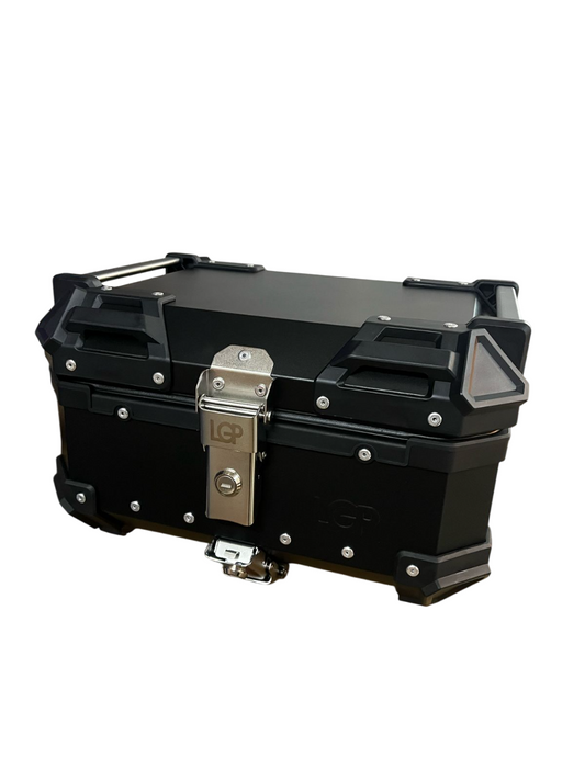 LGP 25 Litres Aluminium Top Box Black ( Fits All Motorcycles )-LGP1195