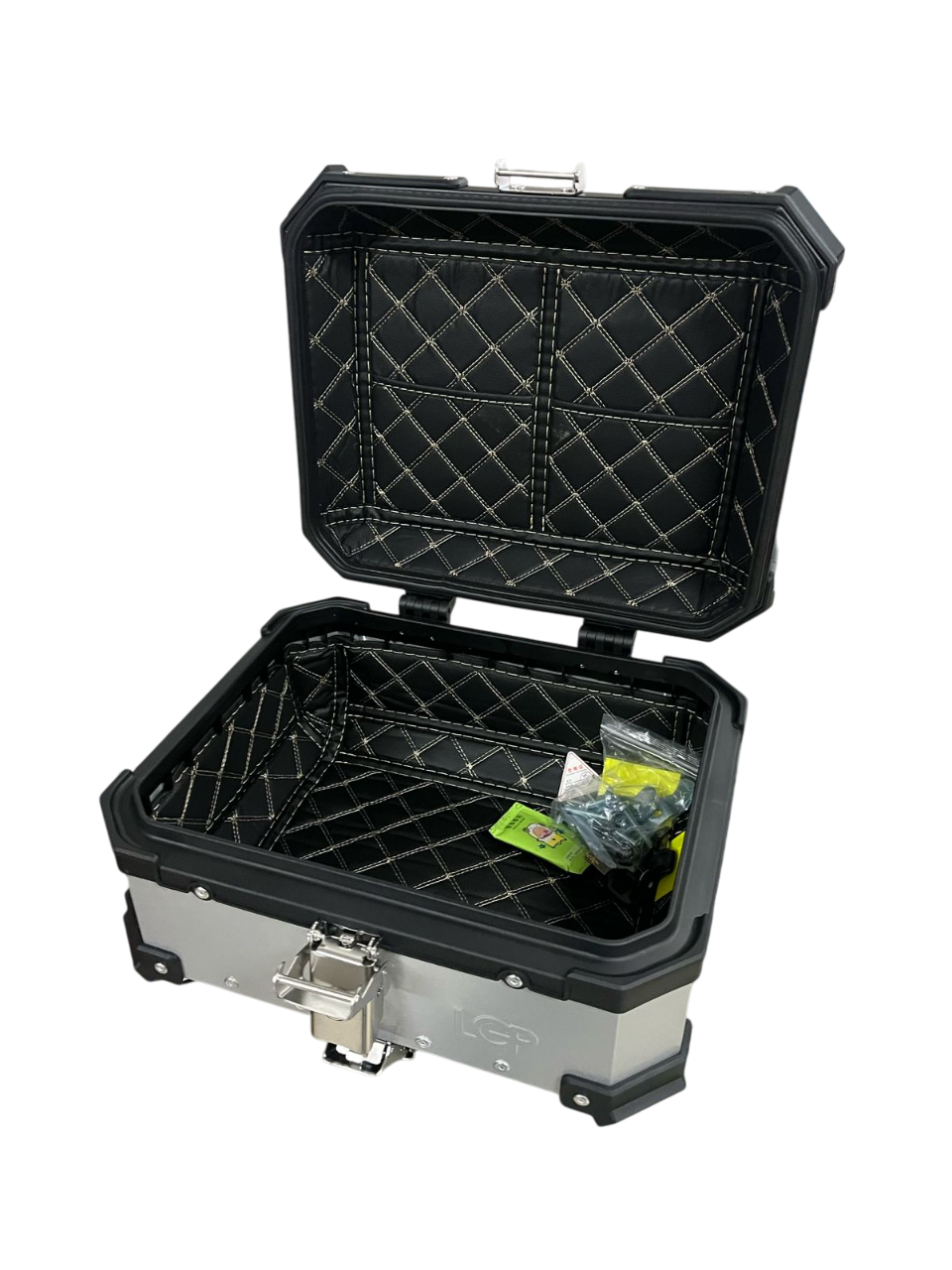 LGP 25 Litres Aluminium Top Box | Silver ( Fits All Motorcycles )-LGP1196