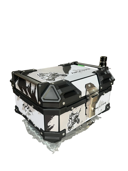 LGP 25 Litres Aluminium Top Box With Graphics Universal 2.0 ( Fits All Motorcycles )-ACS11900