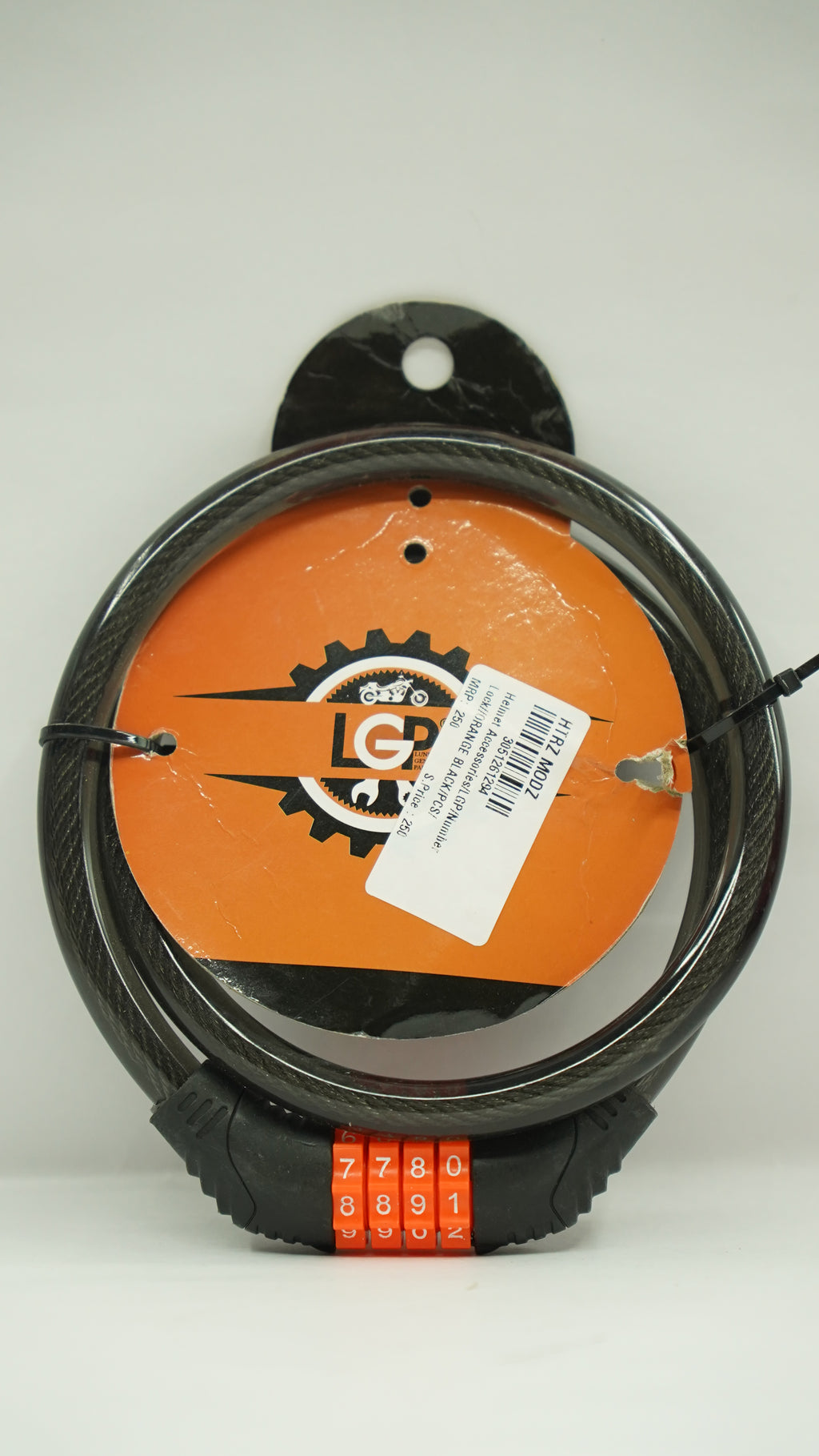 LGP 4-Digit Combination Helmet Lock(Orange)