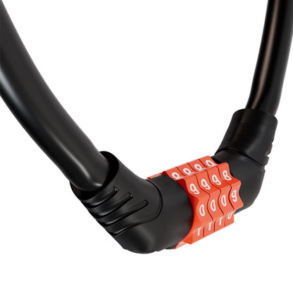 LGP 4-Digit Combination Helmet Lock(Orange)