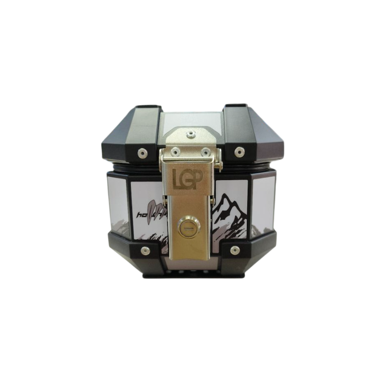 LGP 5 litres Aluminium Top Box With Adventure Graphics Premium-LGP11207