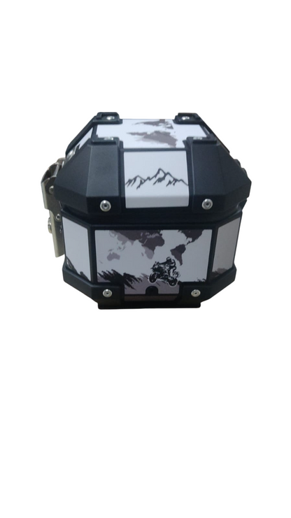 LGP 5 litres Aluminium Top Box With Adventure Graphics Premium-LGP11207