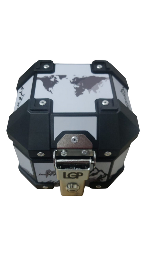 LGP 5 litres Aluminium Top Box With Adventure Graphics Premium-LGP11207
