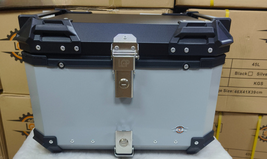 LGP 55 litres Aluminium Top Box-Silver
