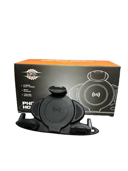 LGP Alpha Mount Handlebar Premium Mobile Holder Without Charger Ideal For Maps And Navigation ( Black )-LGP1140