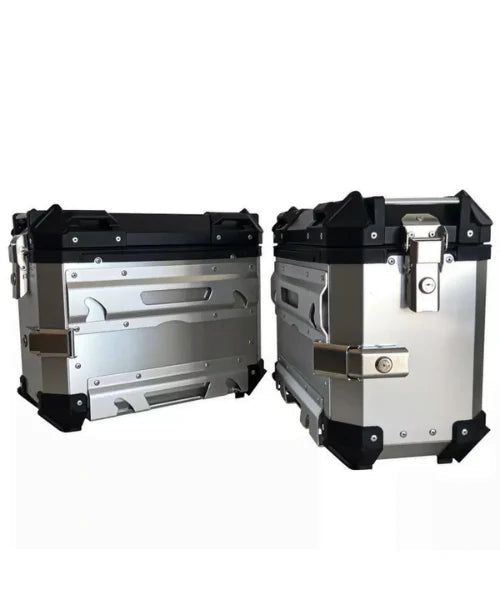 LGP Aluminium Touring Panniers 38L-Set of 2-Silver-LGP11202