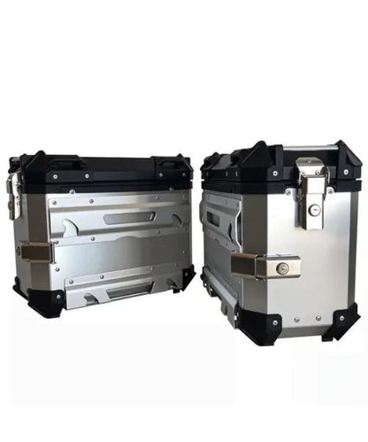 LGP Aluminium Touring Panniers 38L-Set of 2-Silver-LGP11202