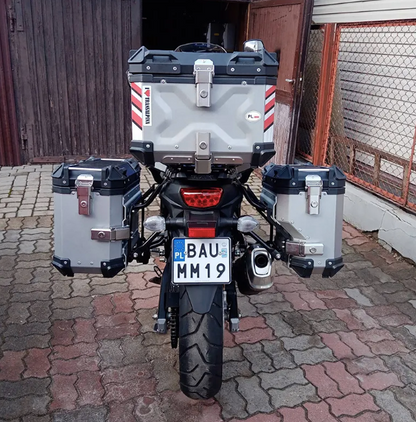 LGP Aluminium Touring Panniers 38L-Set of 2-Silver