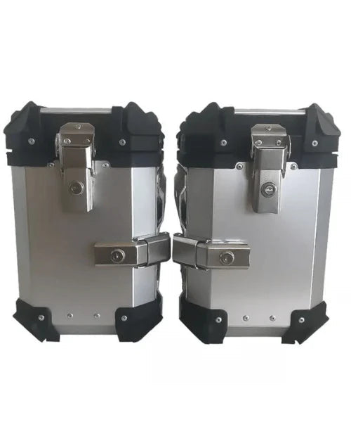 LGP Aluminium Touring Panniers 38L-Set of 2-Silver-LGP11202