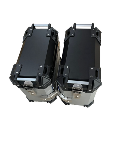 LGP Aluminium Touring Panniers 38L-Set of 2-Silver-LGP11202