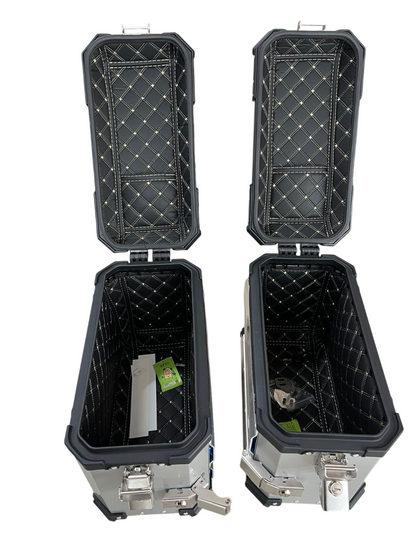 LGP Aluminium Touring Panniers 38L-Set of 2-Silver-LGP11202