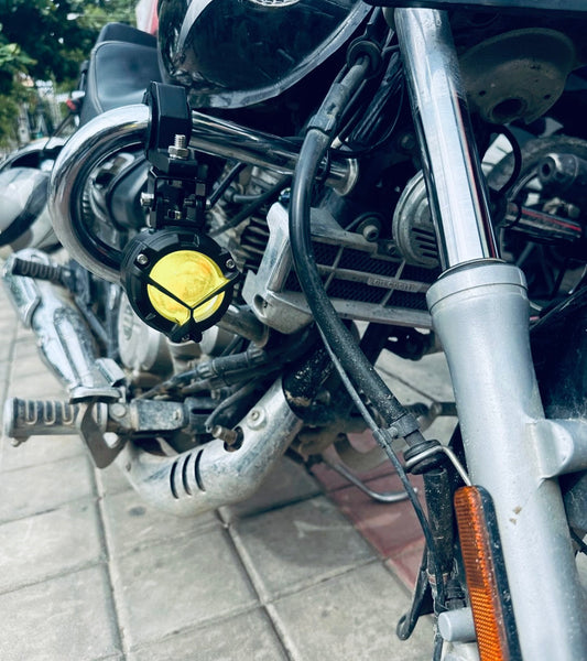 LGP Dk 350 Mercedes Ultra Wide Driving Fog Lights White/yellow With Wiring Harness And Wireless Button Switch 60w-LGP11350